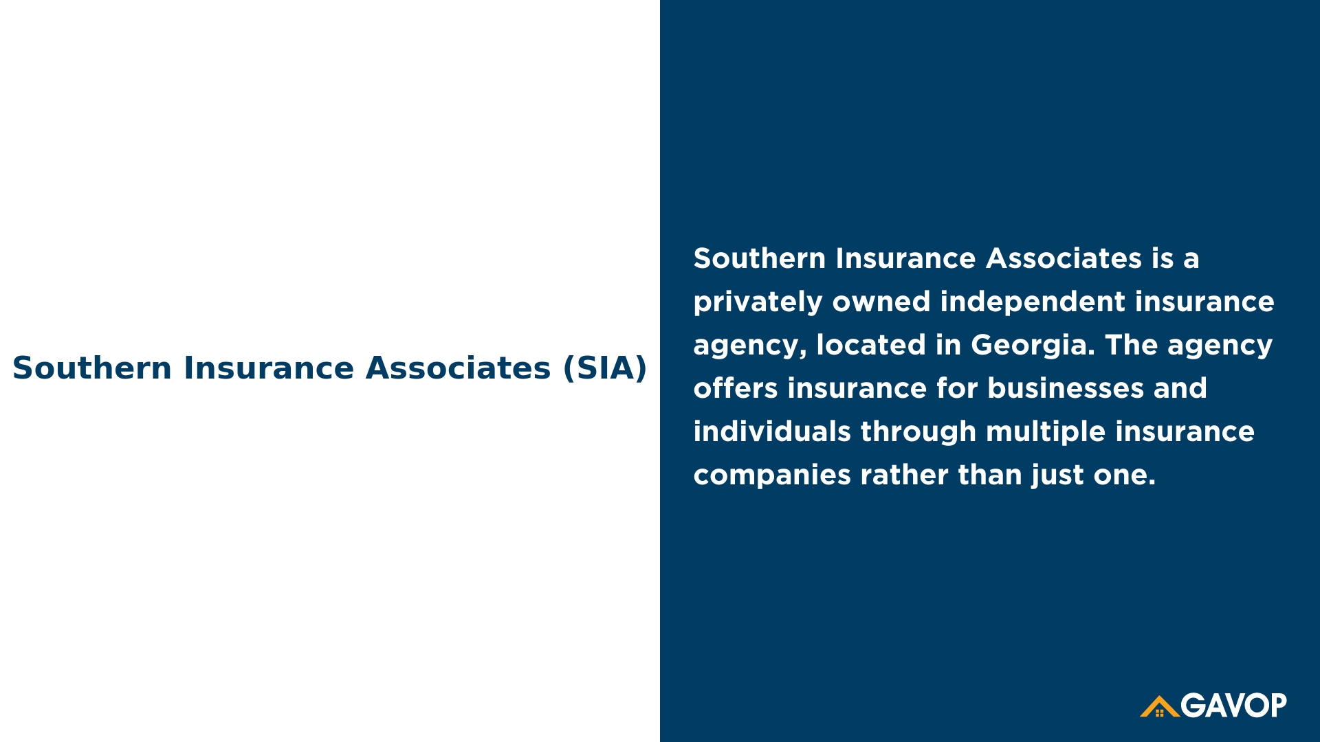 Southern Insurance Associates (SIA)